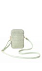 Gemini Label Accessories Pistachio Acapulco Pistachio Woven Crossbody Bag  