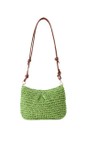 Gemini Label Accessories Pistachio Palma Pistachio Woven Straw Handbag  