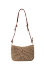Gemini Label Accessories Natural Palma Natural Woven Straw Handbag  