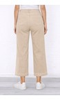 Robell Sand 14 Debby 09 Sand Crop Wide Leg Pull On Jean  