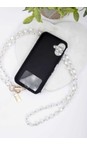 Eliza Gracious Cream Star Pearl Bead Phone Lanyard  