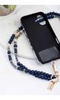 Eliza Gracious Blue Blue Beaded Phone Lanyard  