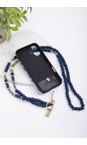 Eliza Gracious Blue Blue Beaded Phone Lanyard  
