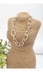 Eliza Gracious Gold Burnished Gold Short Chain Link Necklace  