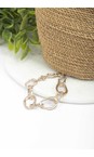 Eliza Gracious Gold Burnished Gold Chain Link Bracelet  