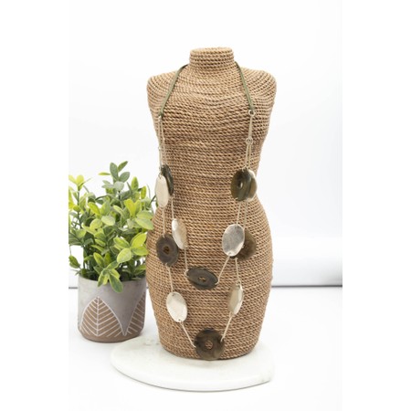 Eliza Gracious Double Strand Green Necklace - Green