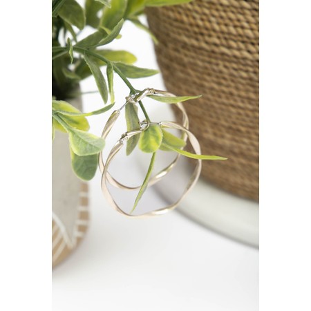 Eliza Gracious Gold Hoop Earring - Gold