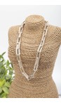 Eliza Gracious Gold Oblong Gold Chain Link Necklace  