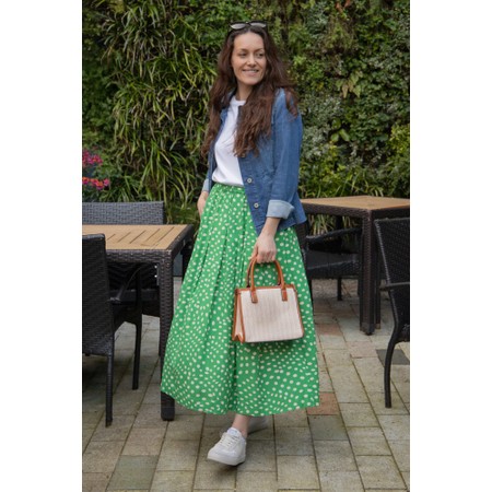 Gemini Label Bags Corin Raffia Tote - Beige