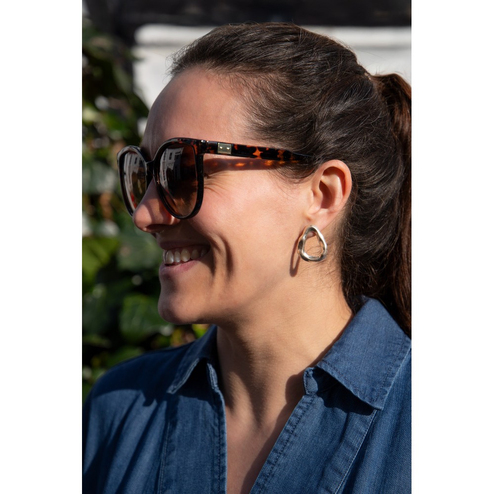 Eliza Gracious Large Silver Teardrop Earring Silver