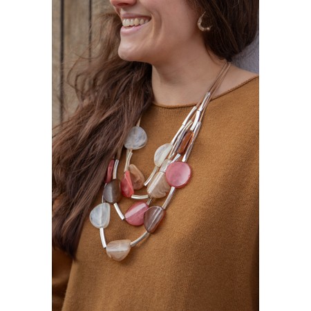 Eliza Gracious Gold Short Multi Strand Necklace - Gold