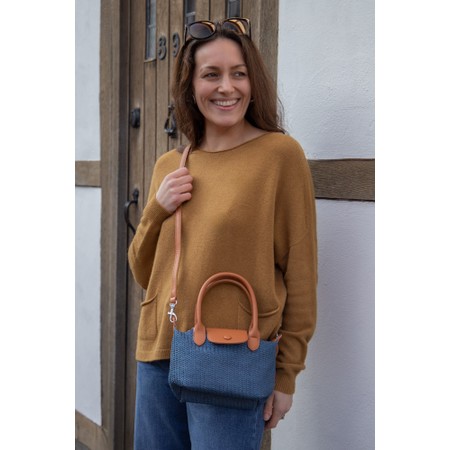 Gemini Label Bags KIka Small Blue Crossbody Bag - Blue