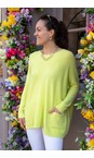 Amazing Woman Pistachio Caryf X Pistachio Round Neck Oversized Jumper  