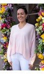 Amazing Woman Pale Pink Mika Pale Pink Boxy Fine Knit Jumper  
