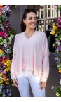 Amazing Woman Pale Pink Mika Pale Pink Boxy Fine Knit Jumper  