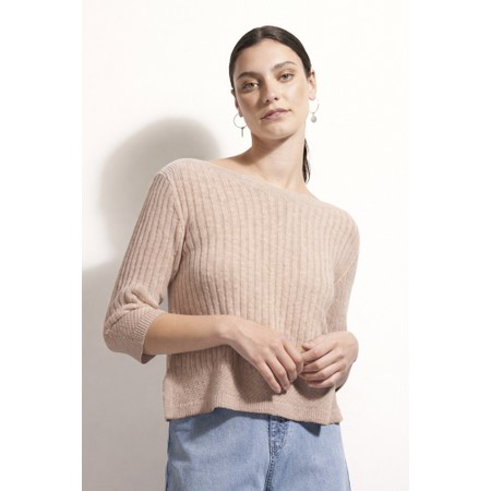 Foil Knitty Gritty Sand Sweater - Beige