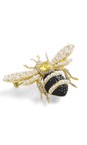 Bill Skinner Gold Bejewelled Bee Pearl Brooch  