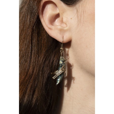 Bill Skinner Grass Hopper Earring - Gold