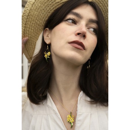 Bill Skinner Daffodil Drop Earrings - Gold