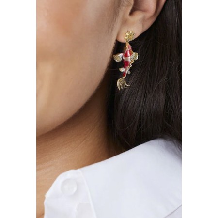 Bill Skinner Koi Carp Drop earring - Gold