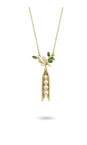 Bill Skinner Gold Peapod Pendant Necklace  