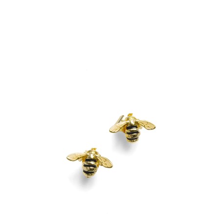 Bill Skinner Enamel Gold Bee Stud - Gold
