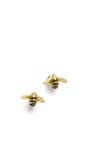 Bill Skinner Gold Enamel Gold Bee Stud  
