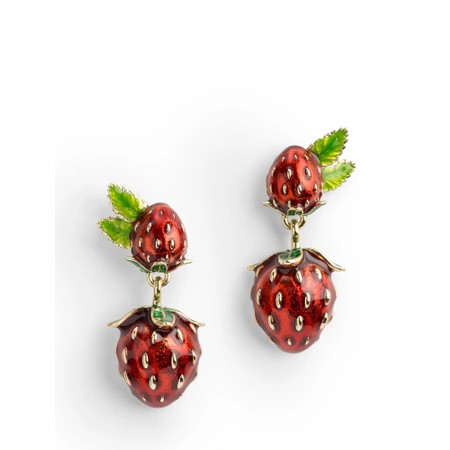 Bill Skinner Strawberry Drop Earring - Gold