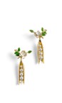 Bill Skinner Gold Peapod Drop Earrings  