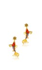 Bill Skinner Gold Koi Carp Drop earring  