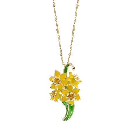 Bill Skinner Daffodil Pendant - Gold