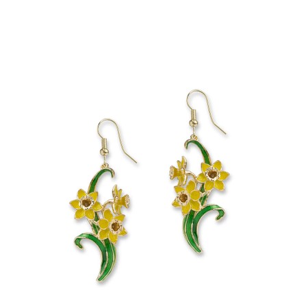 Bill Skinner Daffodil Drop Earrings - Gold