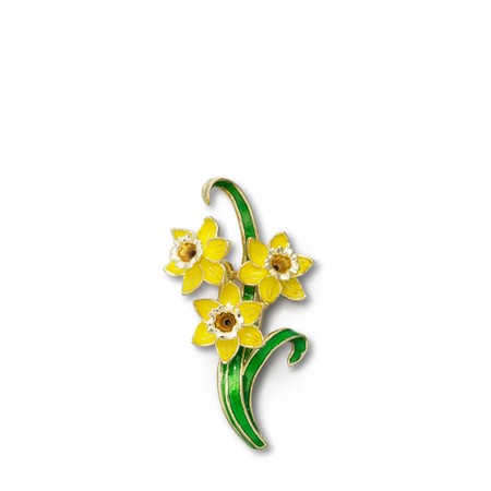 Bill Skinner Daffodil Brooch - Gold