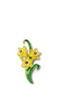 Bill Skinner Gold Daffodil Brooch  