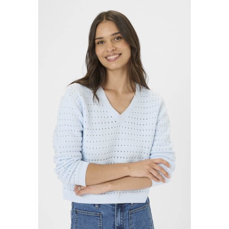 KAFFE KAmetta Nantucket Breeze Pullover - Blue