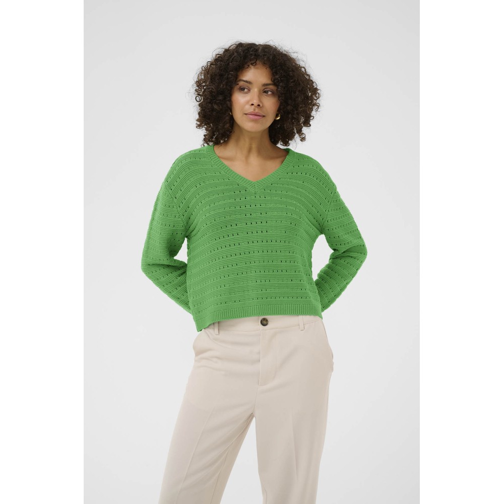 KAFFE KAmetta Bright Green Pullover Bright Green