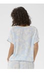 KAFFE Nantucket Chalk KAvilia Amber Print Top  