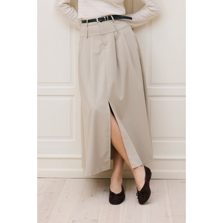 KAFFE KAlissi Feather Grey Skirt - Grey