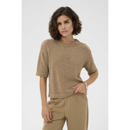 KAFFE KAsevita Petrified Oak Pullover - Brown
