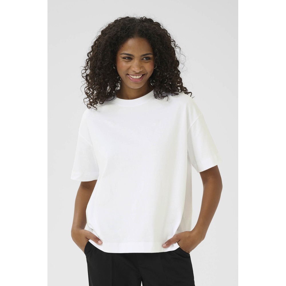 KAFFE KAtomina White T-Shirt Optical White
