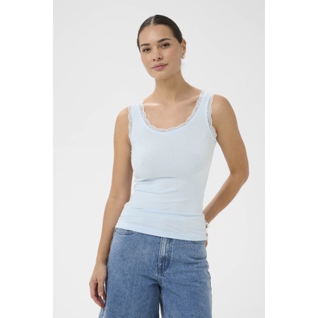 KAFFE Kaomi Nantucket Breeze Vest Top - Blue