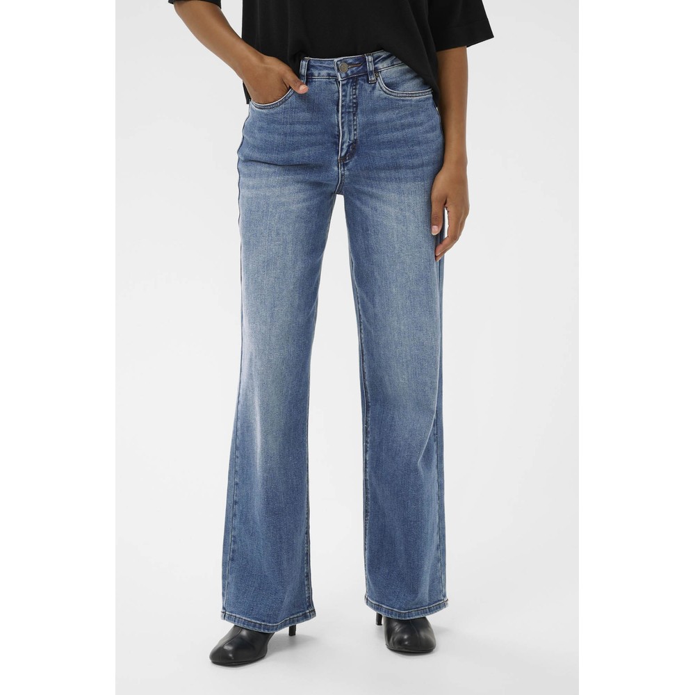 KAFFE KAmeadow High Waist Medium Blue Jean Medium Blue