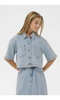 KAFFE Light Blue Washed KAminna Denim Shirt  