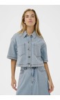 KAFFE Light Blue Washed KAminna Denim Shirt  