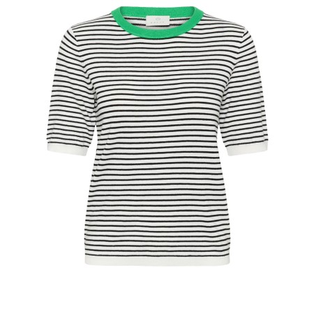 KAFFE KAlizza Narrow Stripe Pullover - Black