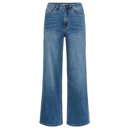 KAFFE KAmeadow High Waist Medium Blue Jean - Blue