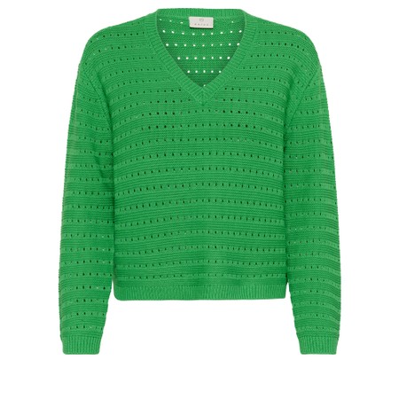 KAFFE KAmetta Bright Green Pullover - Green