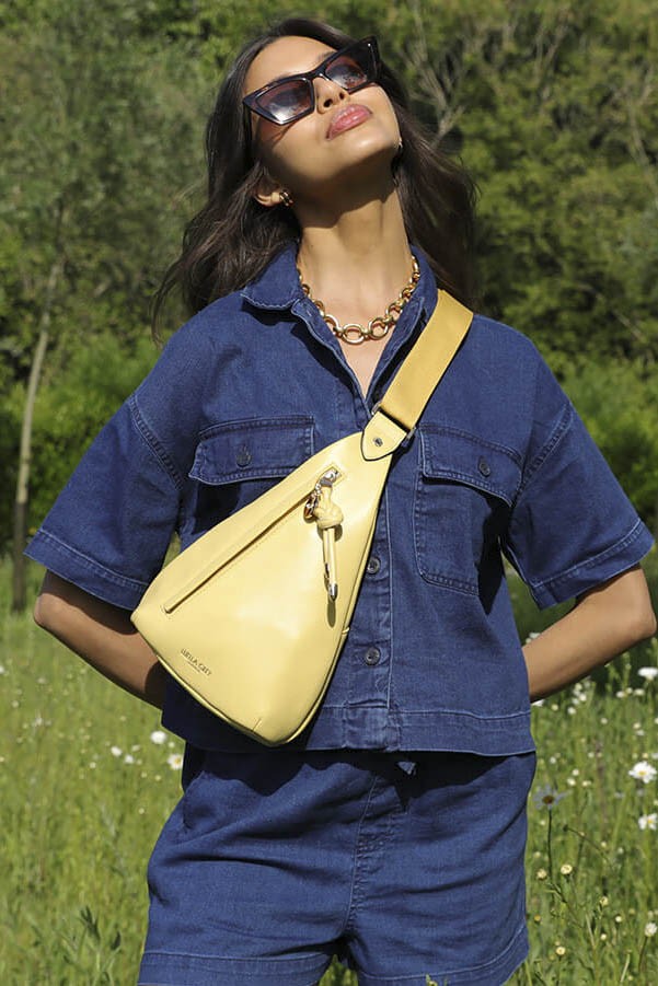 Luella Grey Darla Buttercup Weekend Crossbody Buttercup