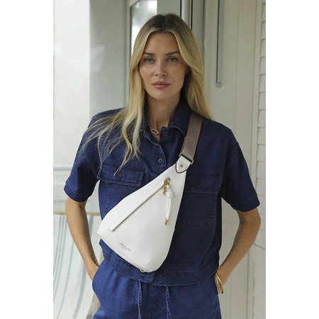 Luella Grey Darla White Weekend Crossbody - White
