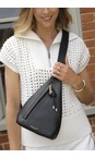 Luella Grey Black  Darla Black Weekend Crossbody  